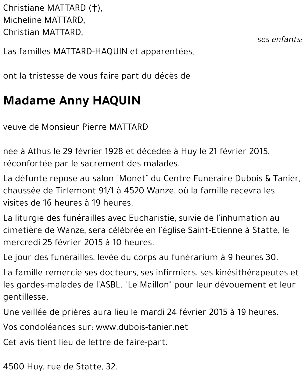 Anny HAQUIN