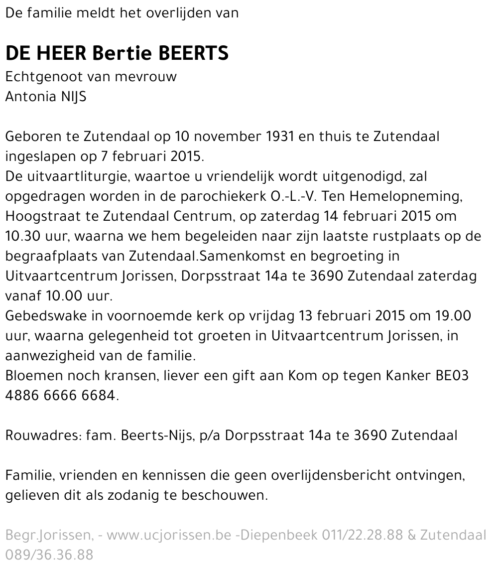 Bertie Beerts