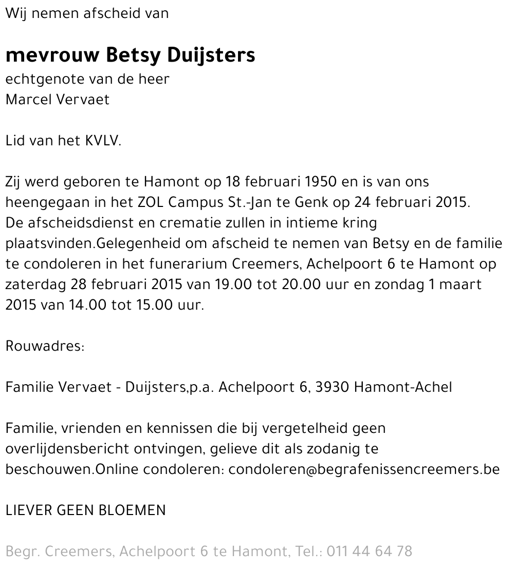 Betsy Duijsters