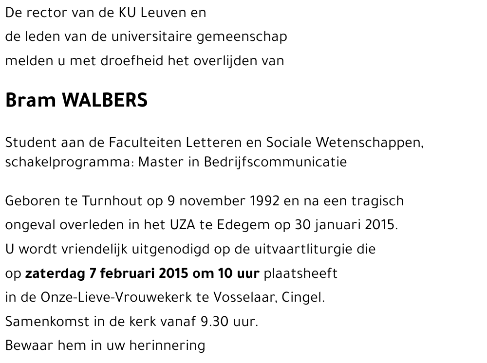 Bram WALBERS
