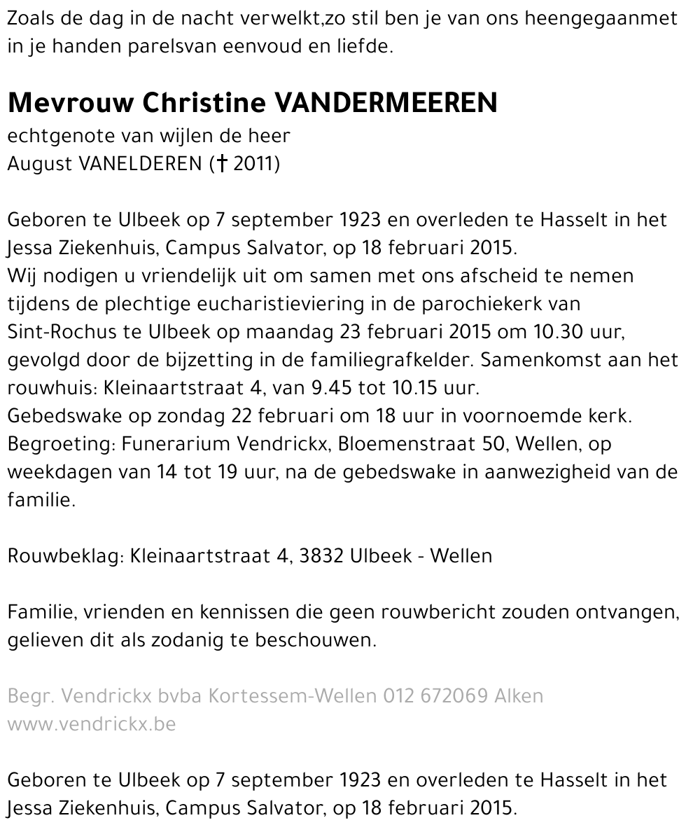 Christine Vandermeeren