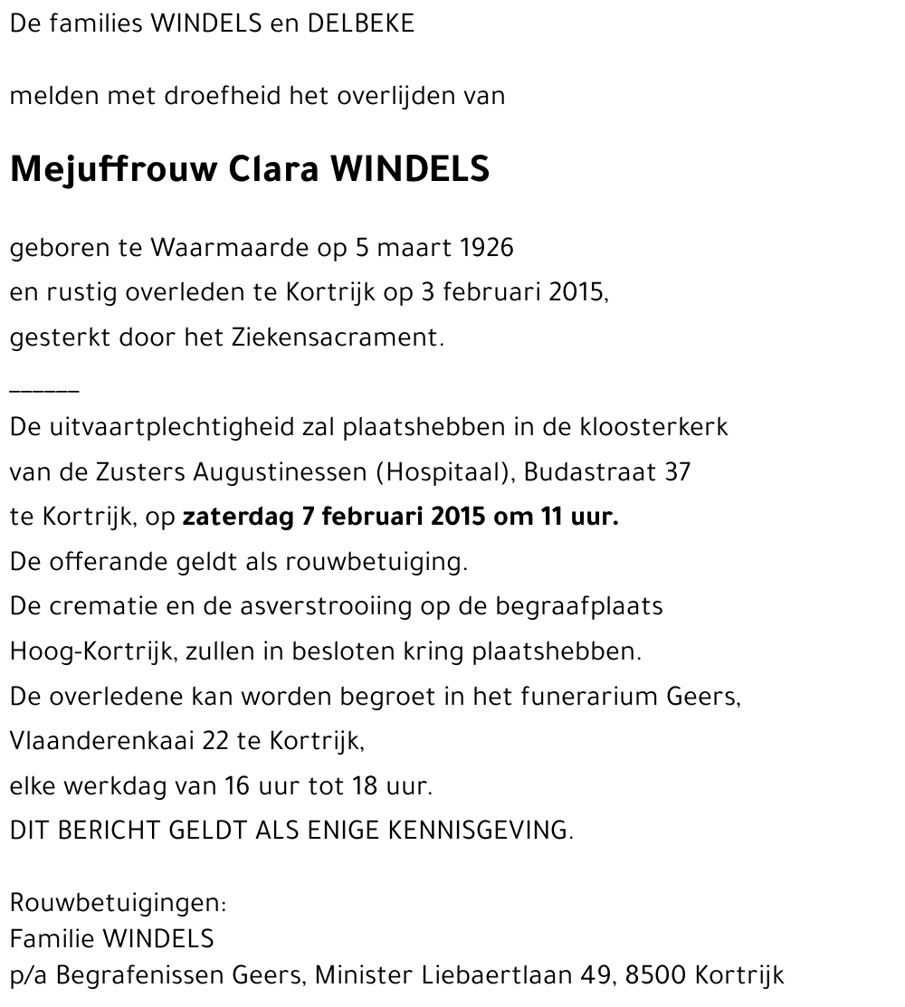 Clara WINDELS