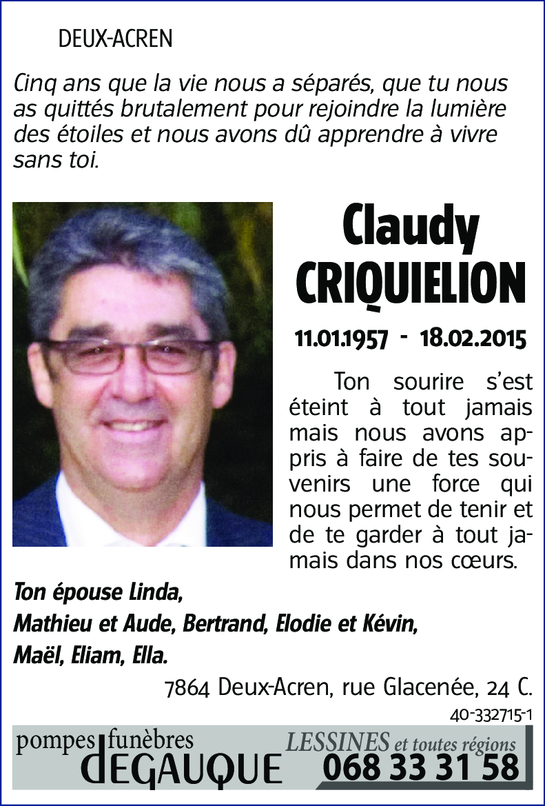 Claudy CRIQUIELION