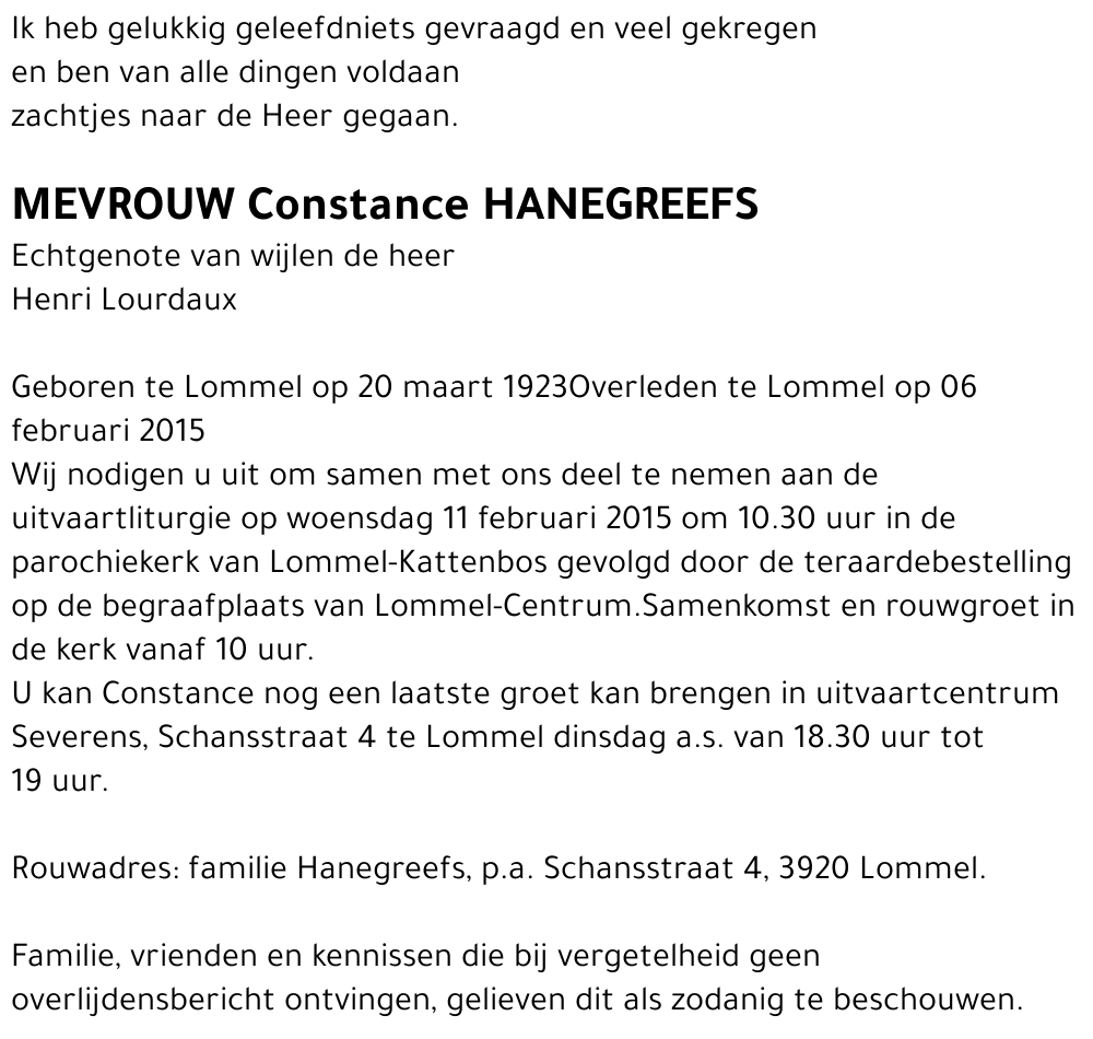 Constance Hanegreefs