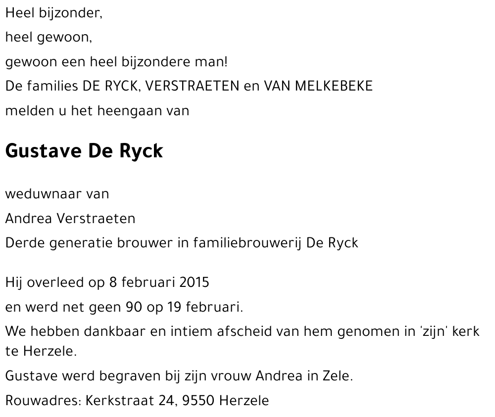 De Ryck Gustave