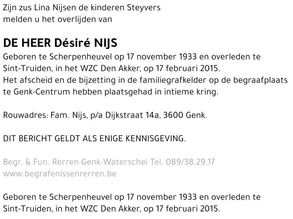 Désiré Nijs