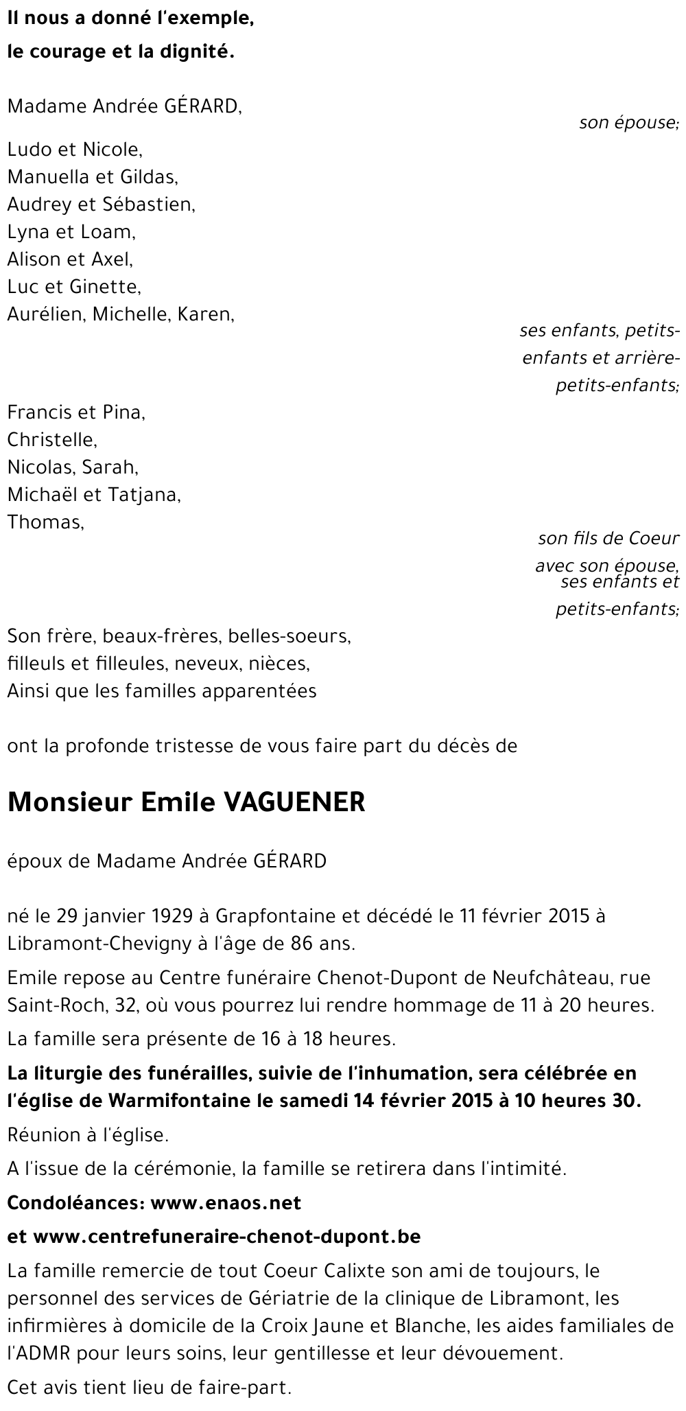 Emile VAGUENER