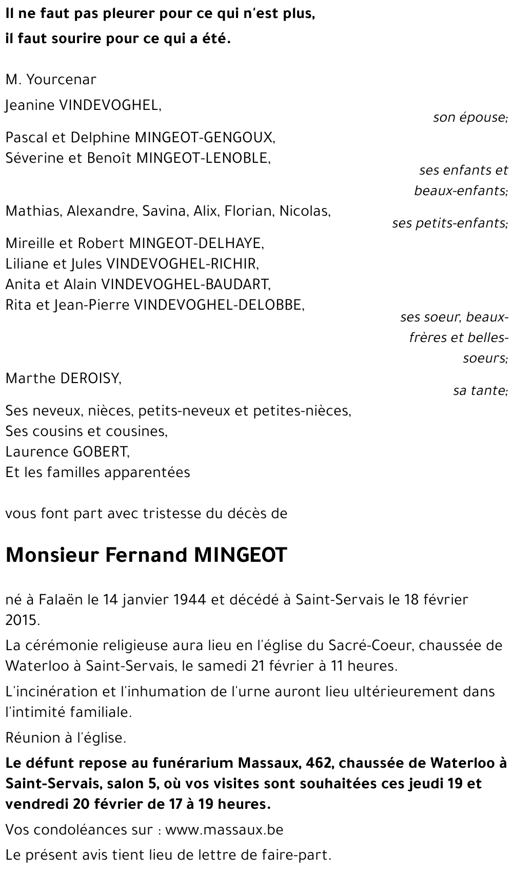 Fernand MINGEOT