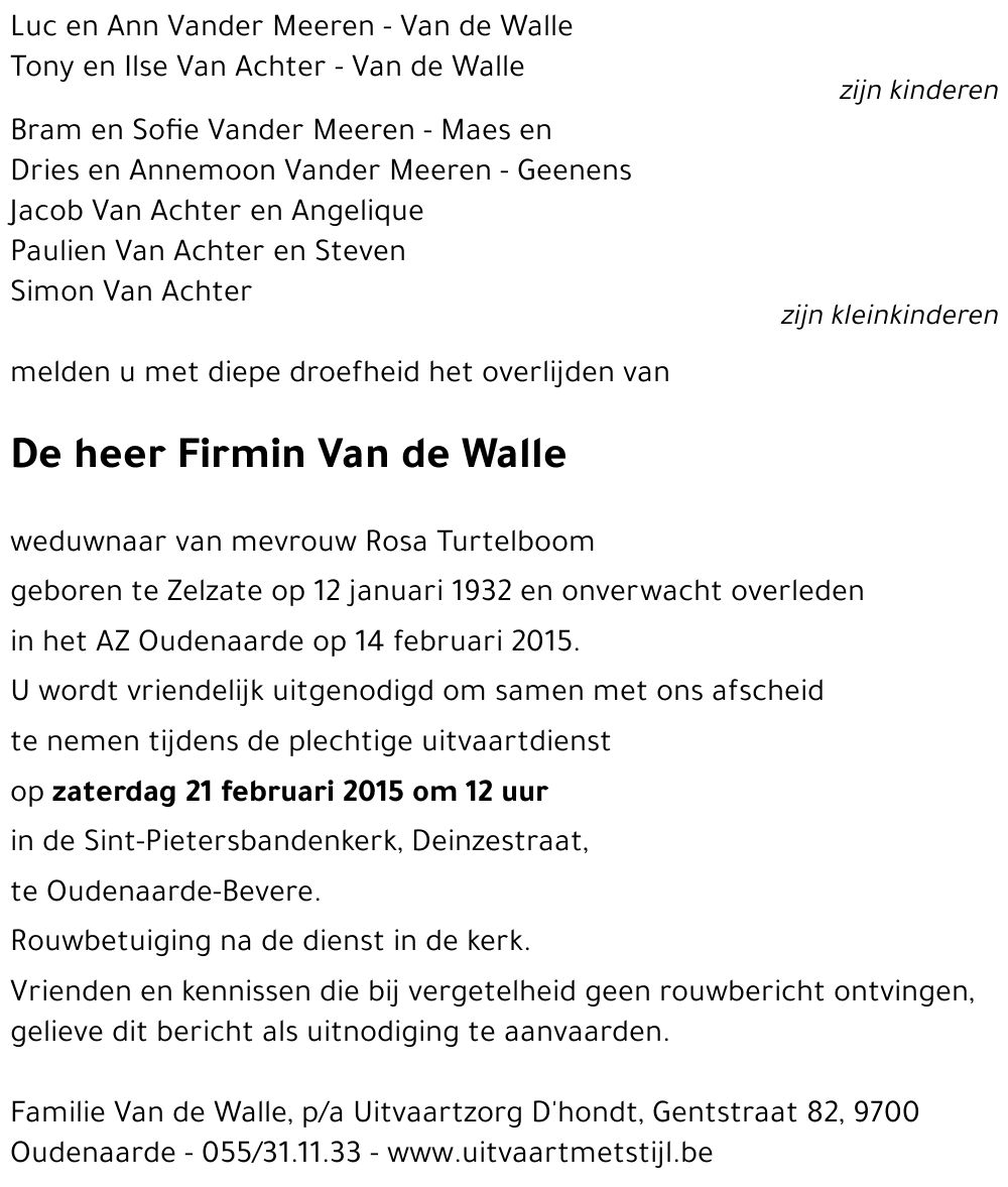Firmin Van de Walle