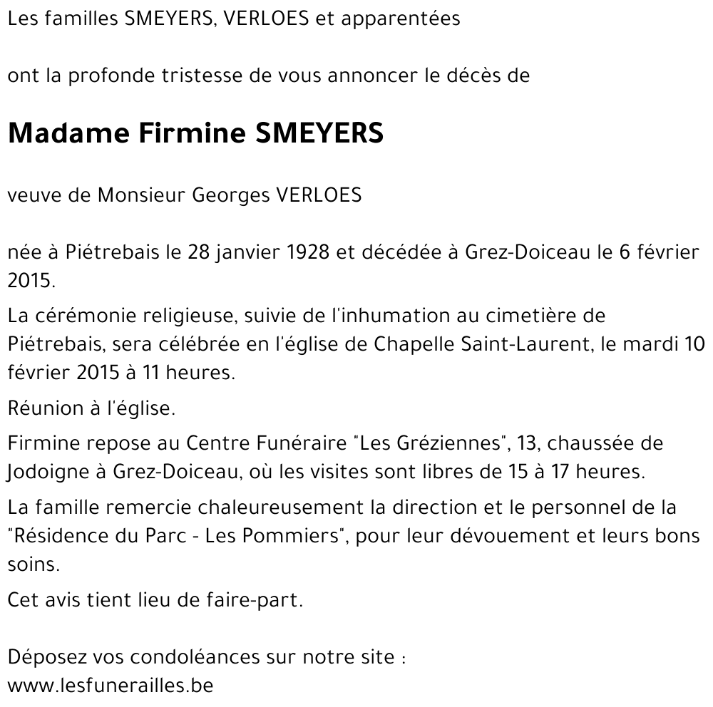 Firmine SMEYERS