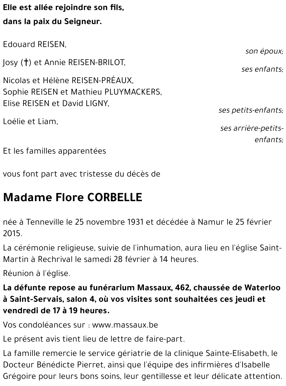 Flore CORBELLE