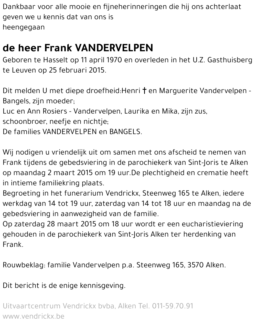 Frank Vandervelpen