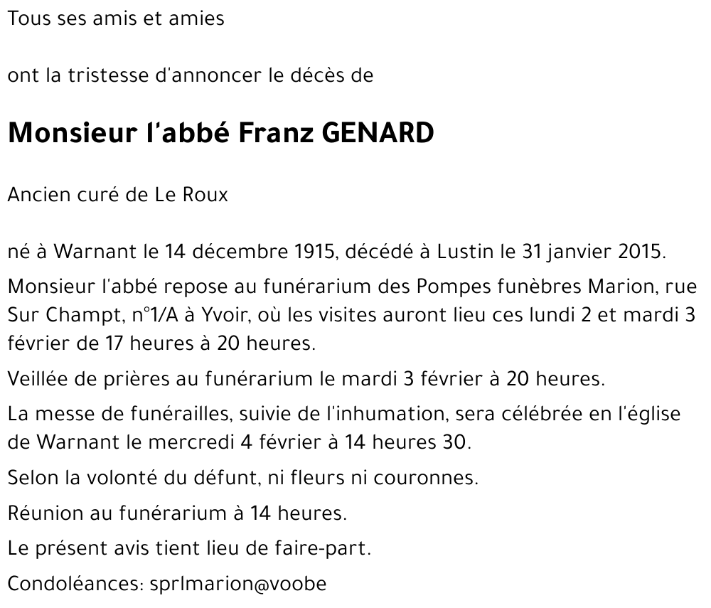 Franz GENARD