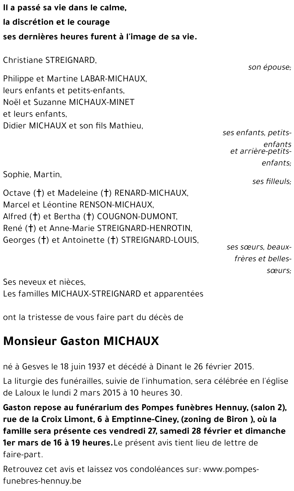 Gaston MICHAUX