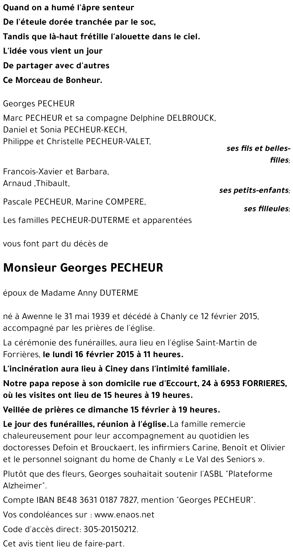 Georges PECHEUR