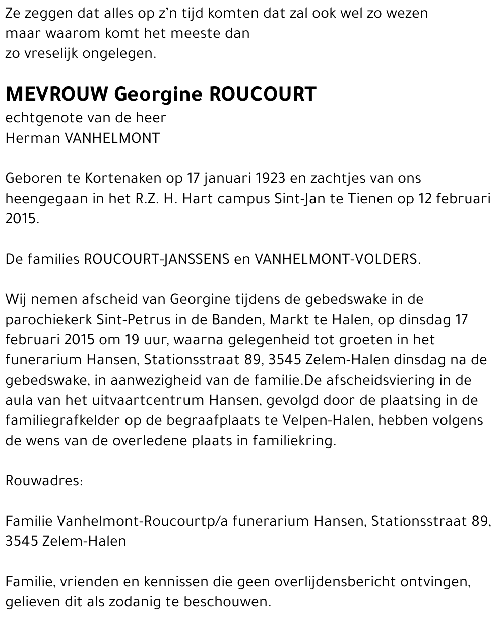 Georgine ROUCOURT