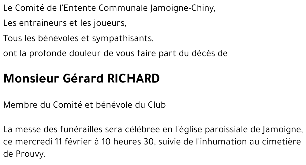 Gérard RICHARD