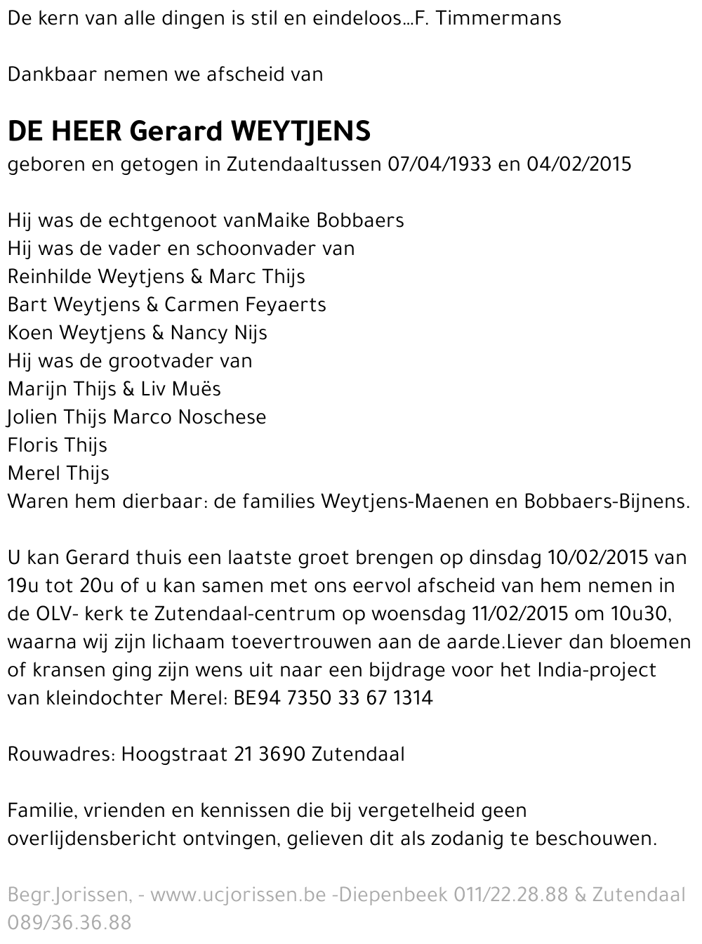 Gerard Weytjens