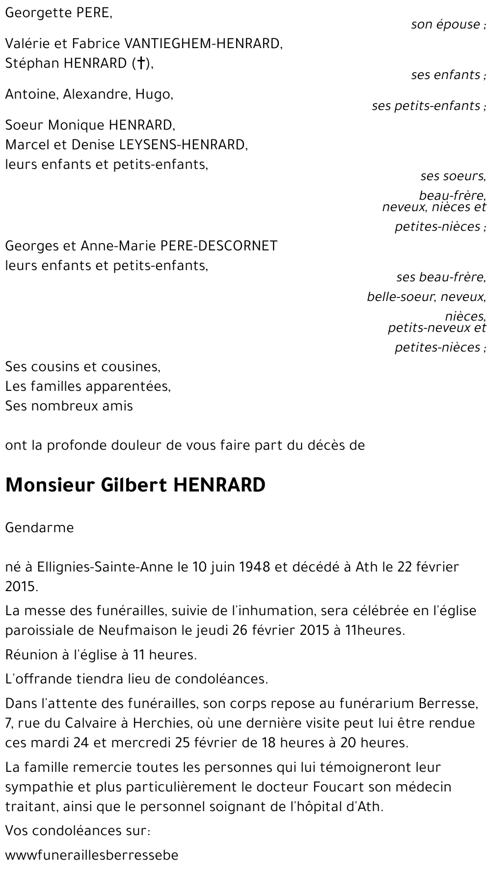 Gilbert HENRARD