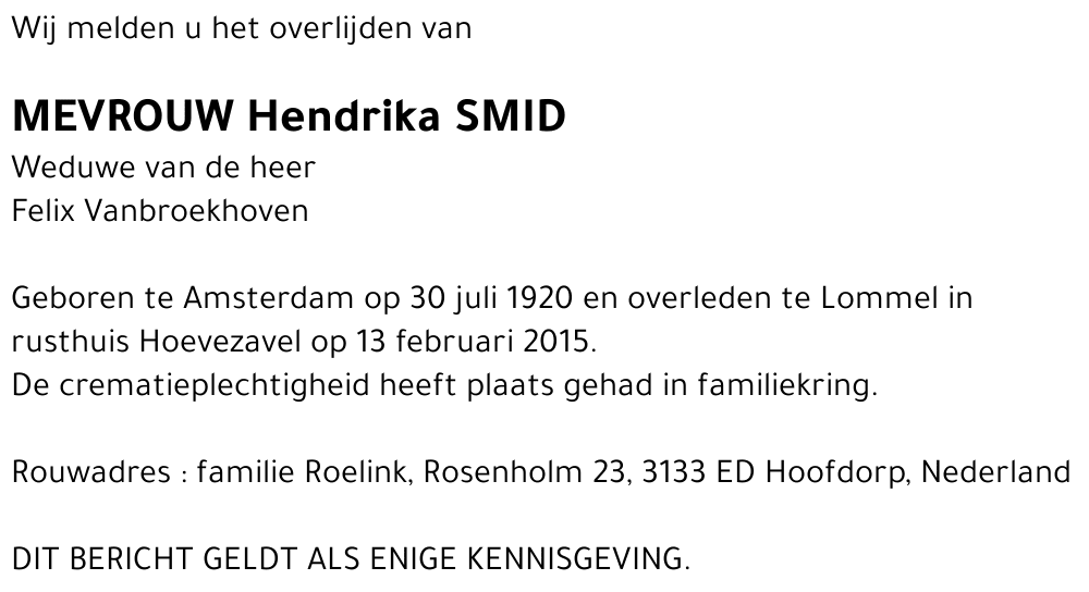 Hendrika Smid