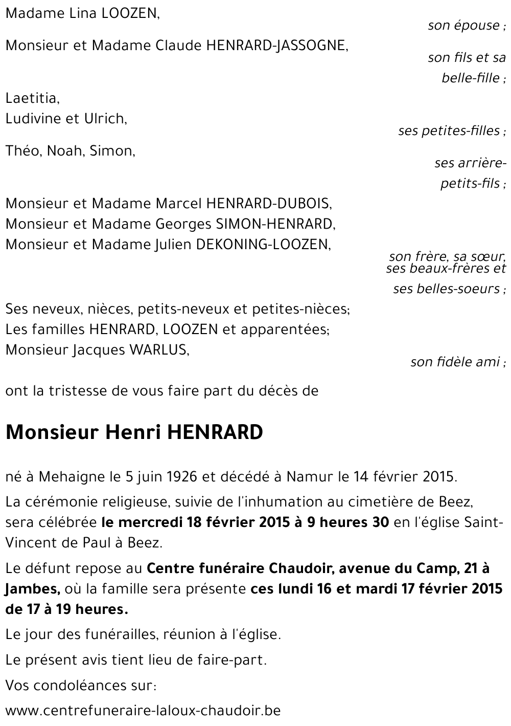 Henri HENRARD