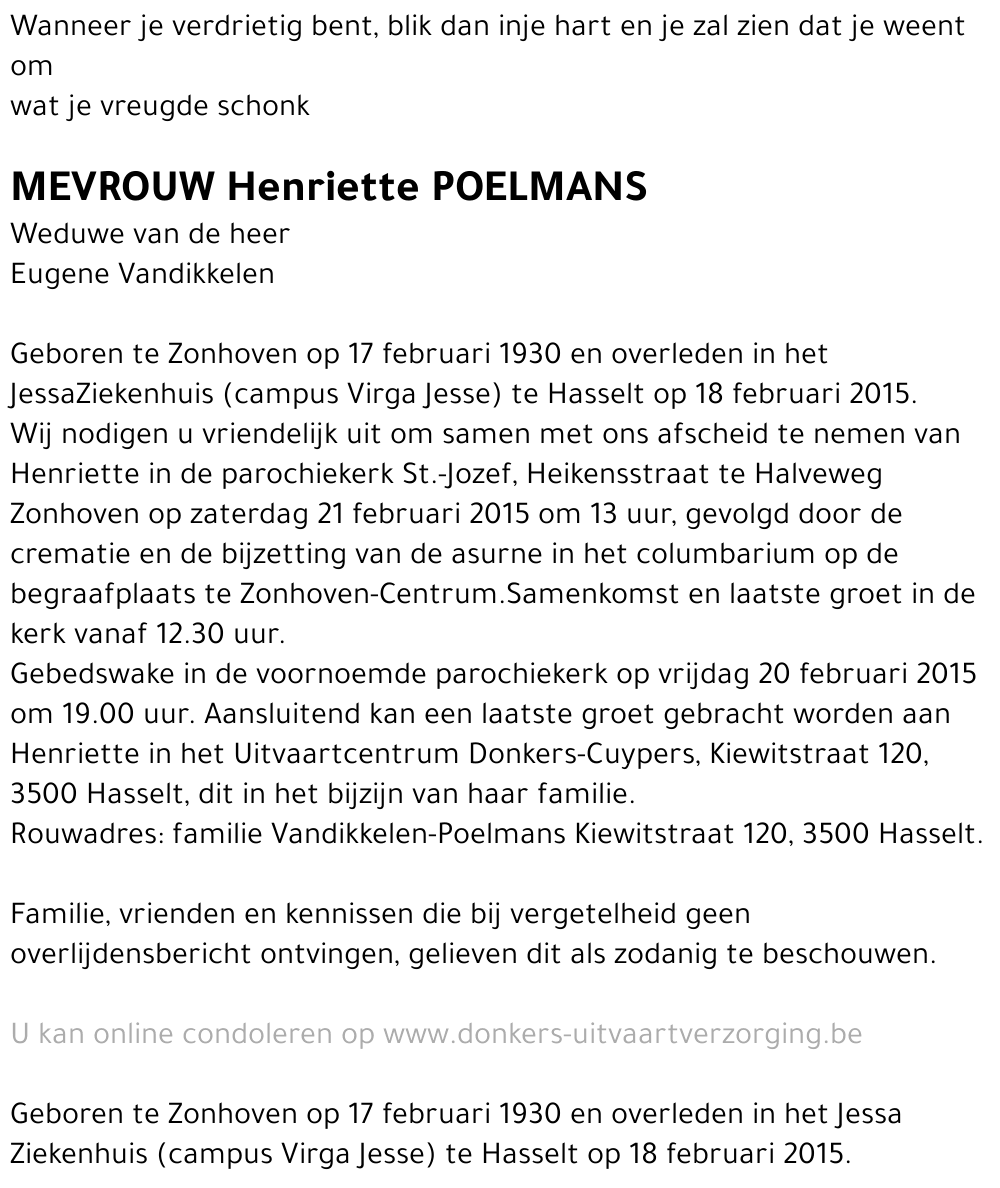 Henriette Poelmans
