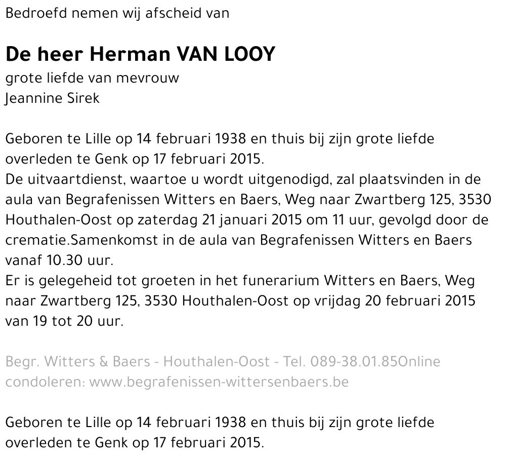 Herman Van Looy