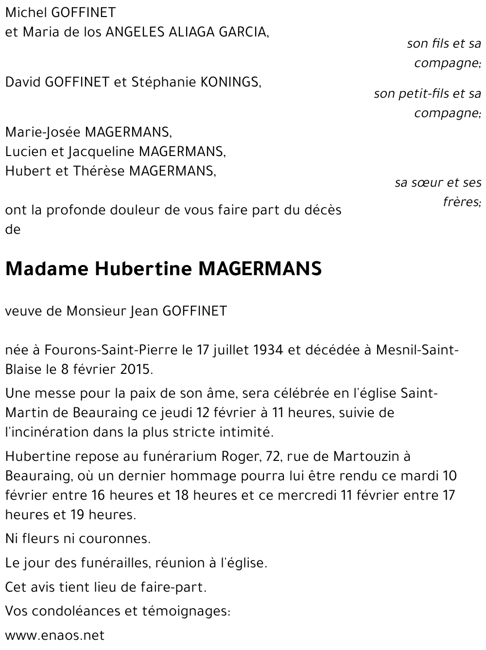 Hubertine MAGERMANS
