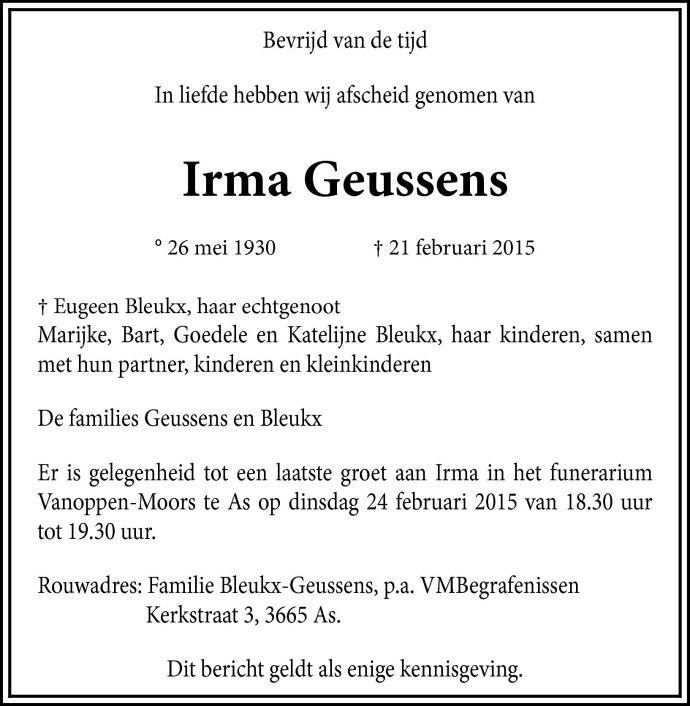 Irma Geussens