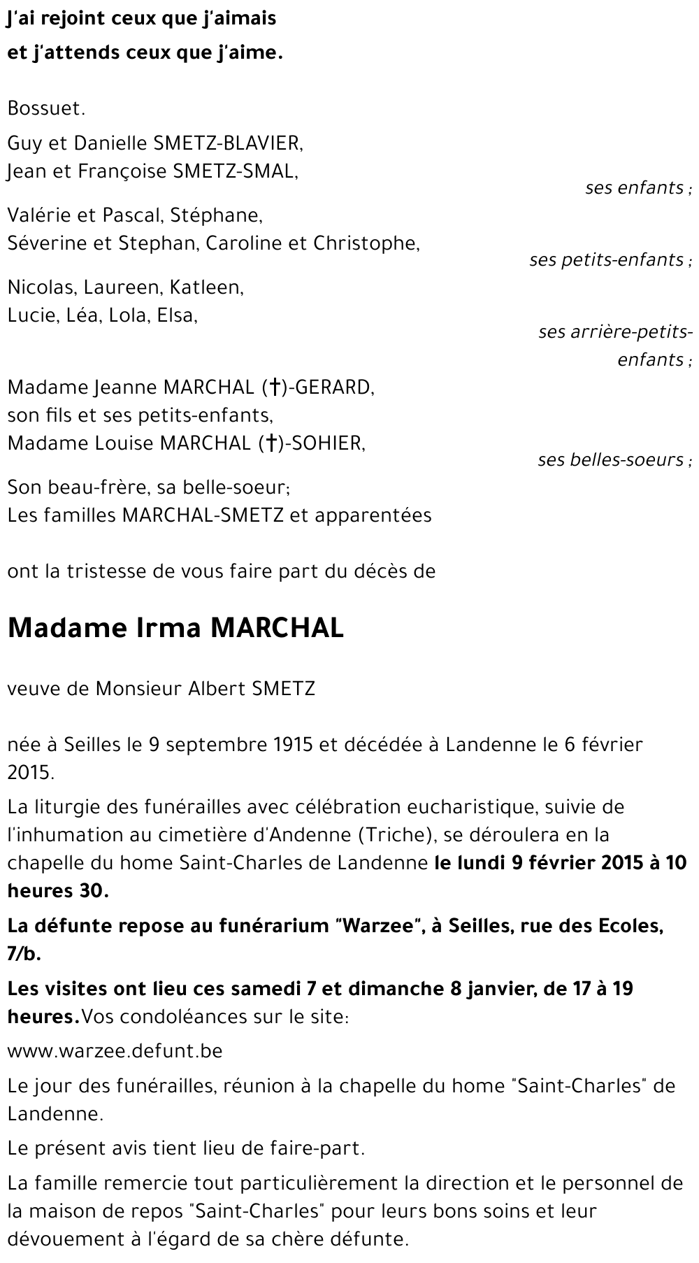 Irma MARCHAL