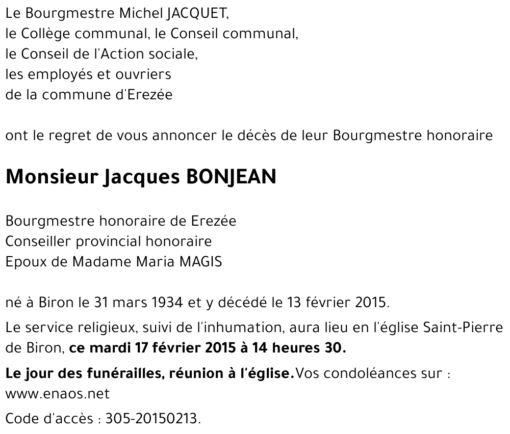 Jacques BONJEAN