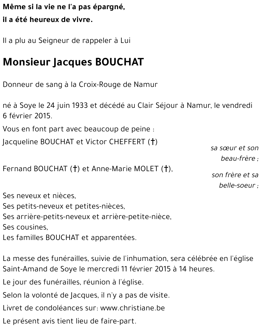 Jacques BOUCHAT