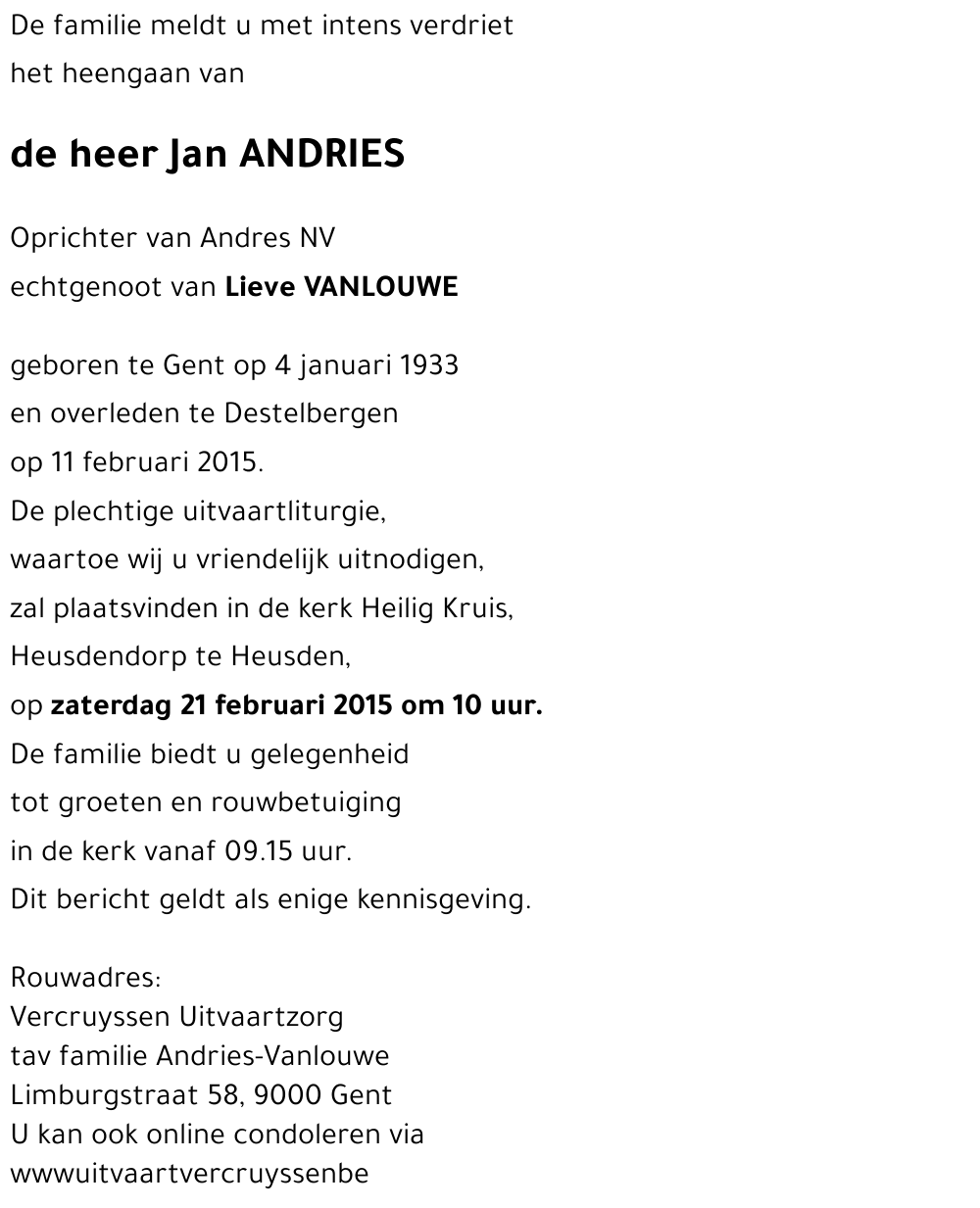 Jan Andries