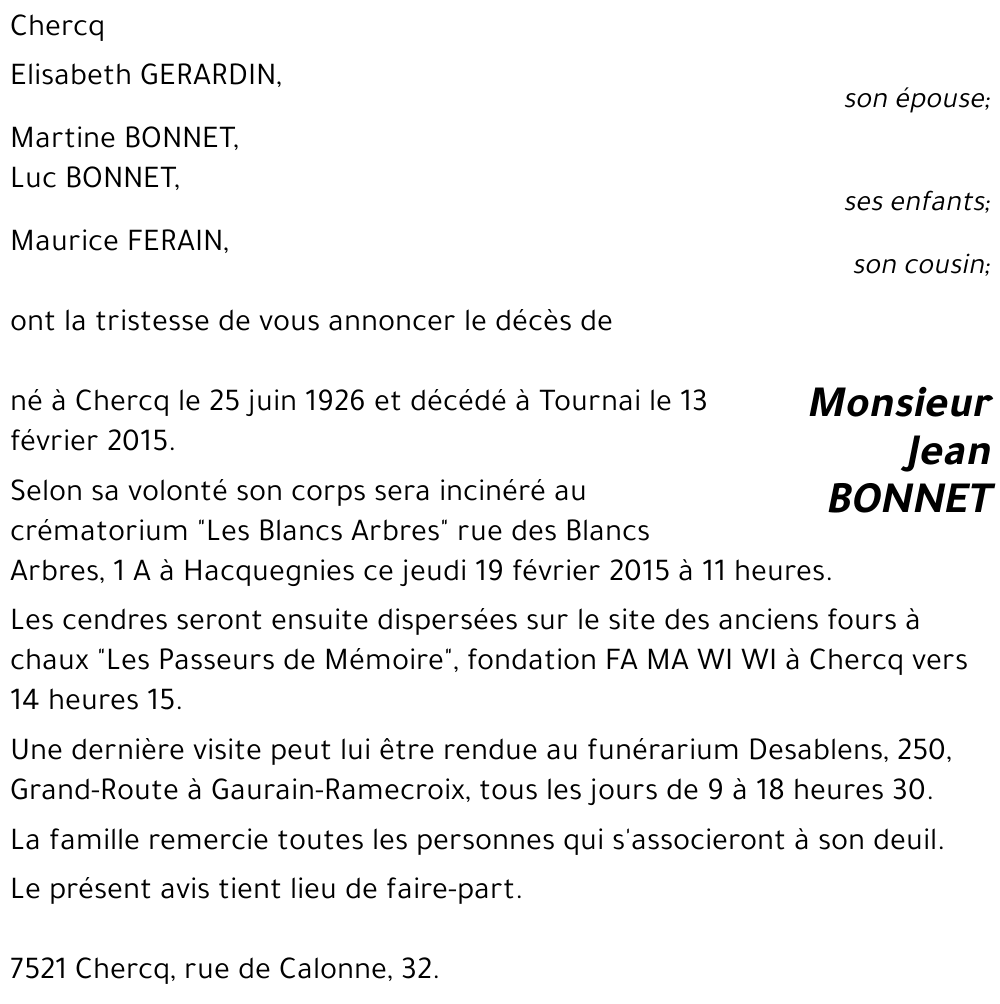 Jean BONNET