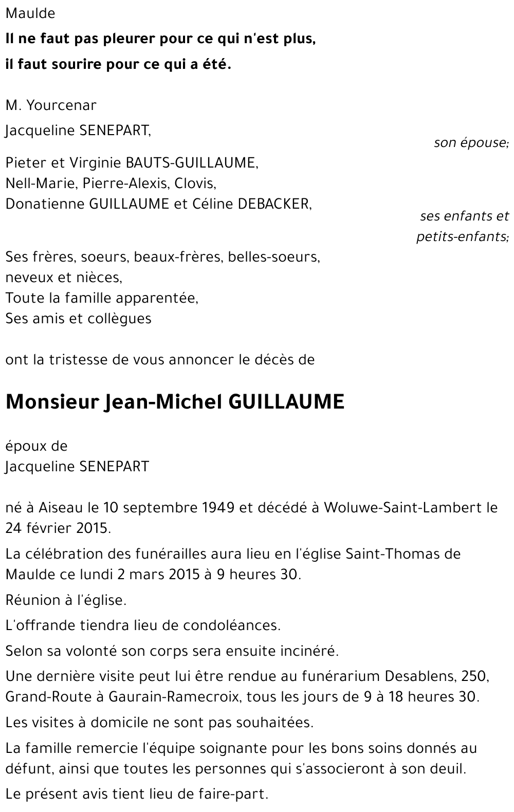 Jean-Michel GUILLAUME