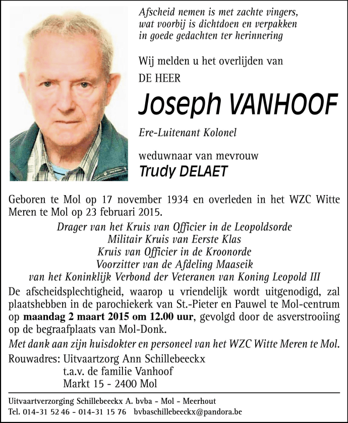 Joseph Vanhoof