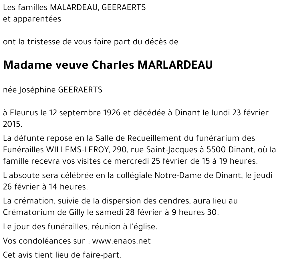 Joséphine GEERAERTS