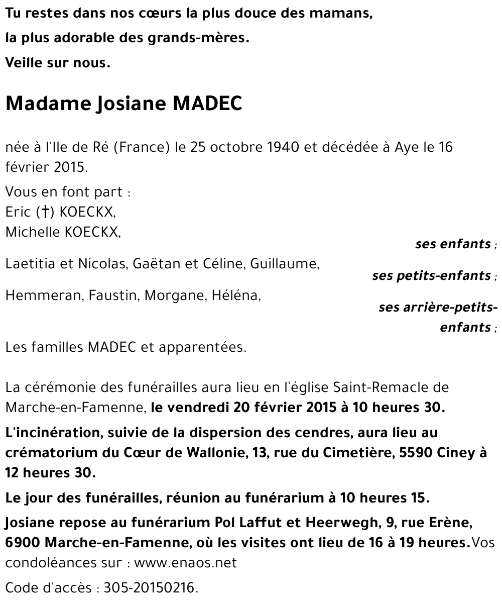 Josiane MADEC