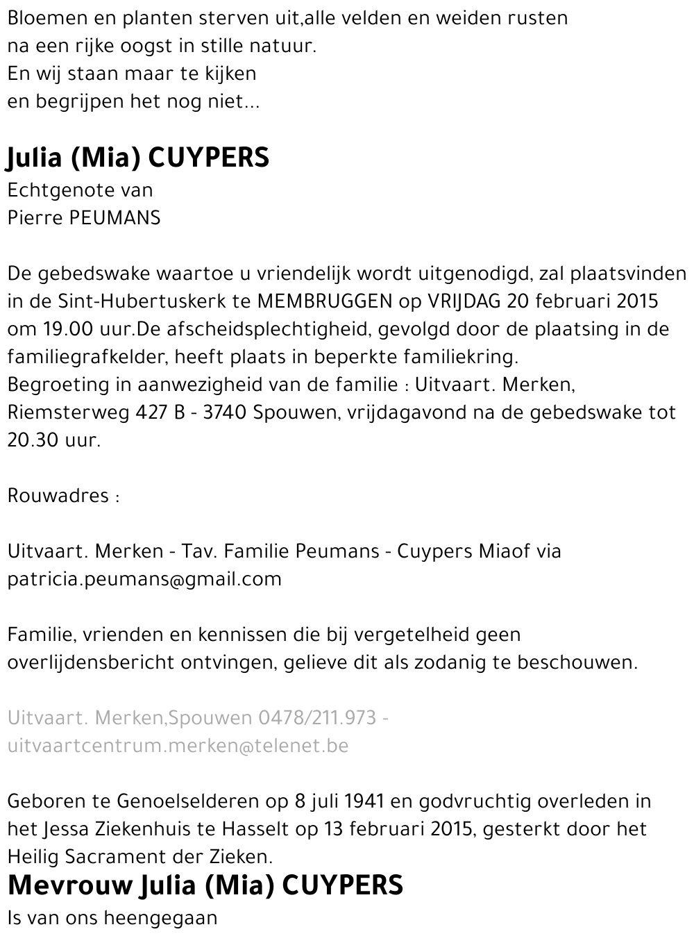 Julia CUYPERS