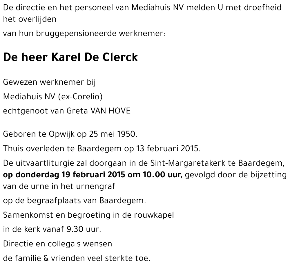 Karel De Clerck