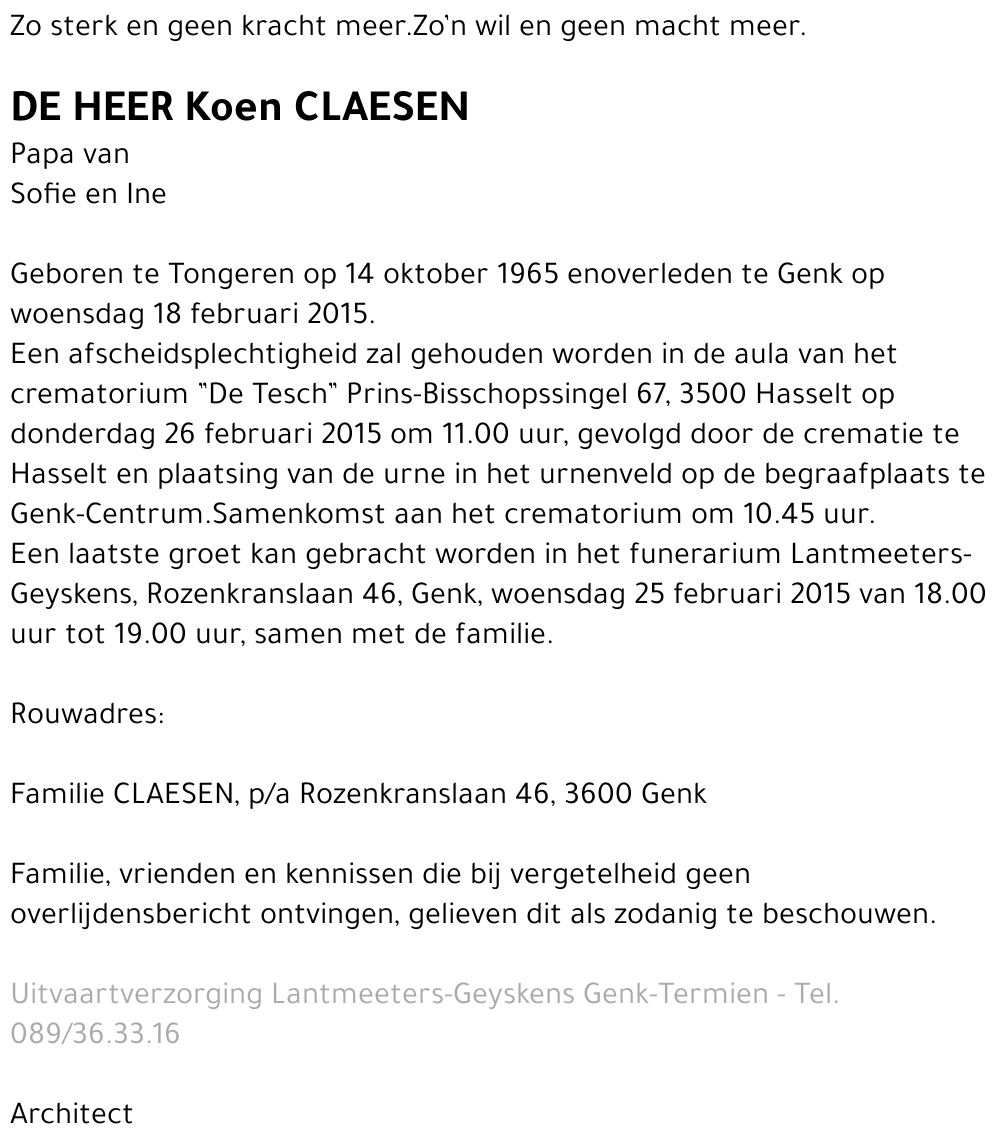 Koen CLAESEN