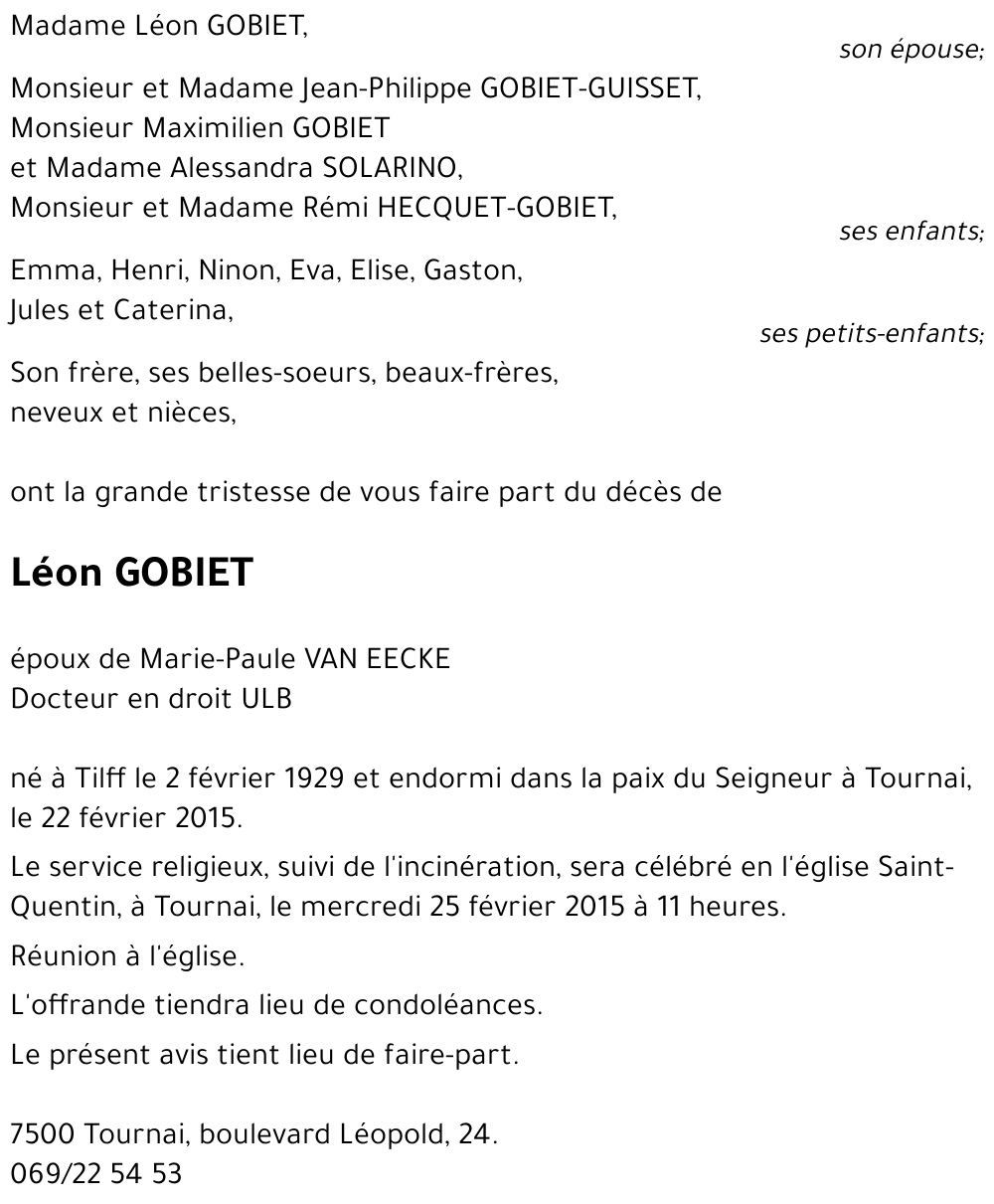 Léon GOBIET