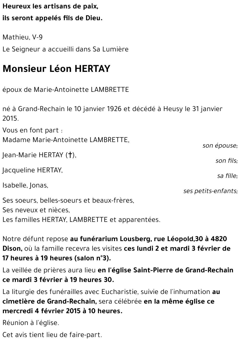 Léon HERTAY
