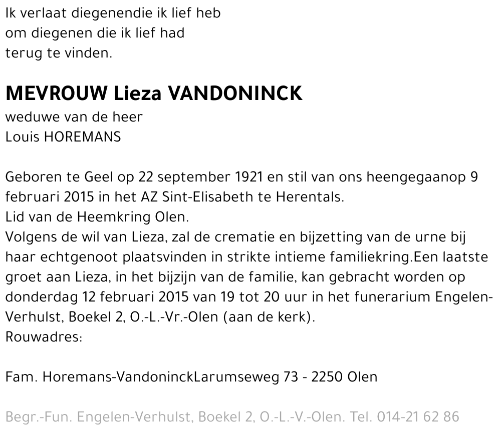 Lieza Vandoninck