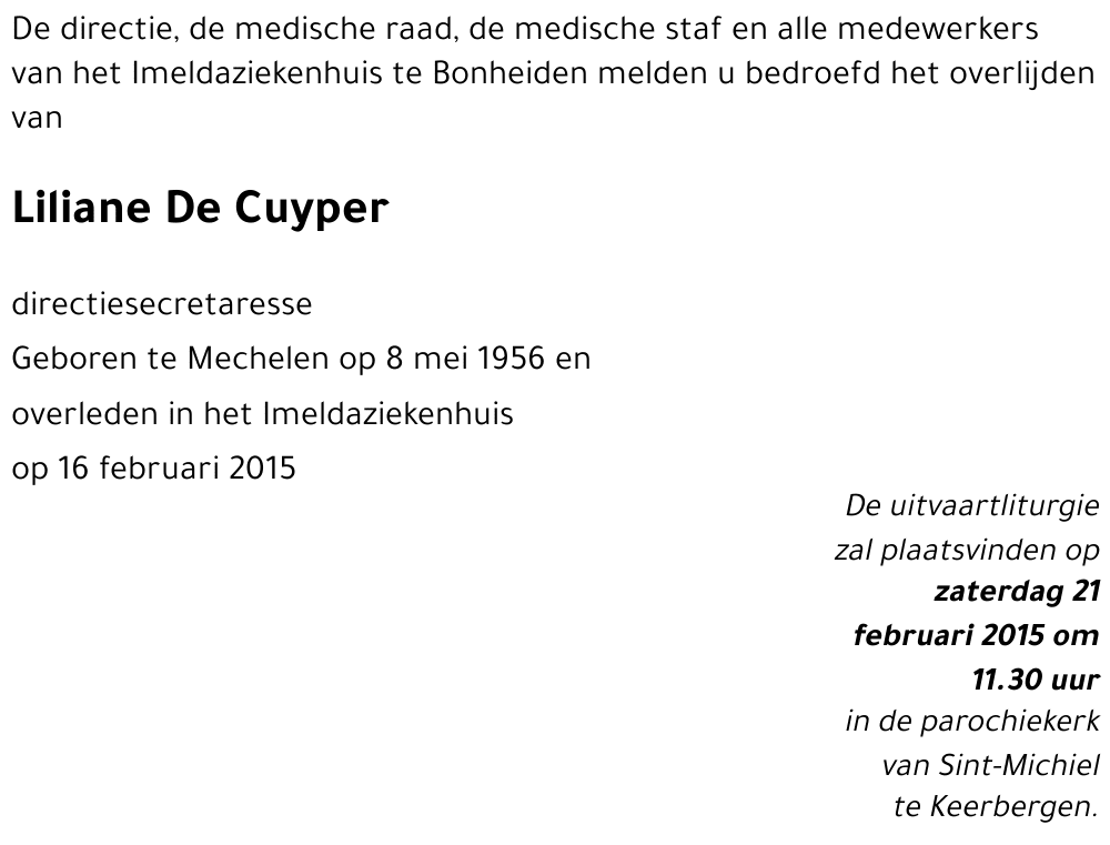 Liliane De Cuyper