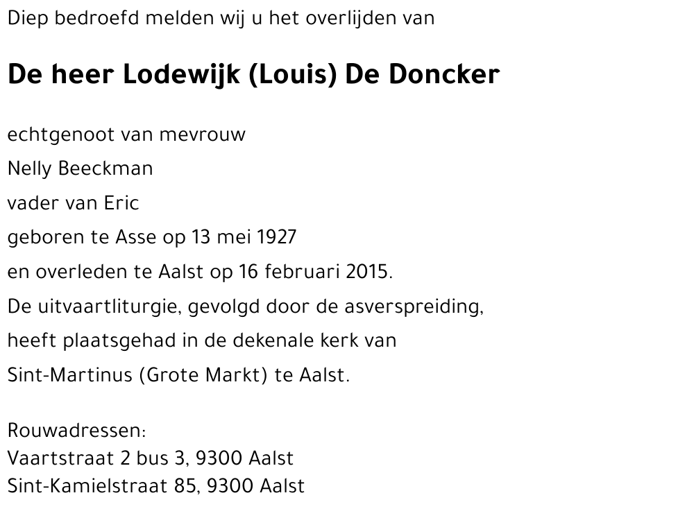 Lodewijk De Doncker