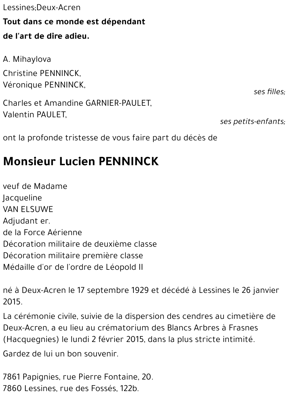 Lucien PENNINCK