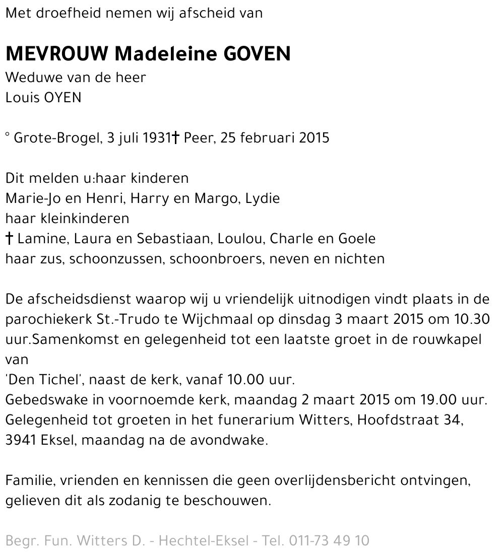 Madeleine Goven