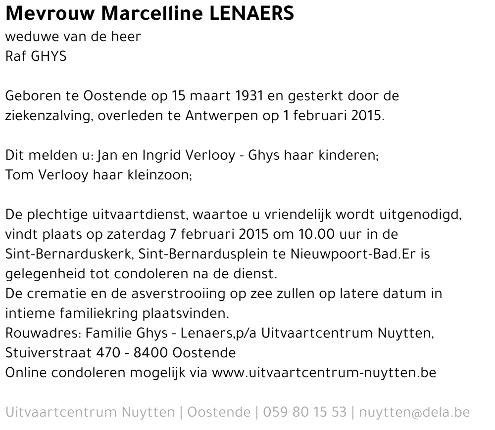 Marcelline Lenaers