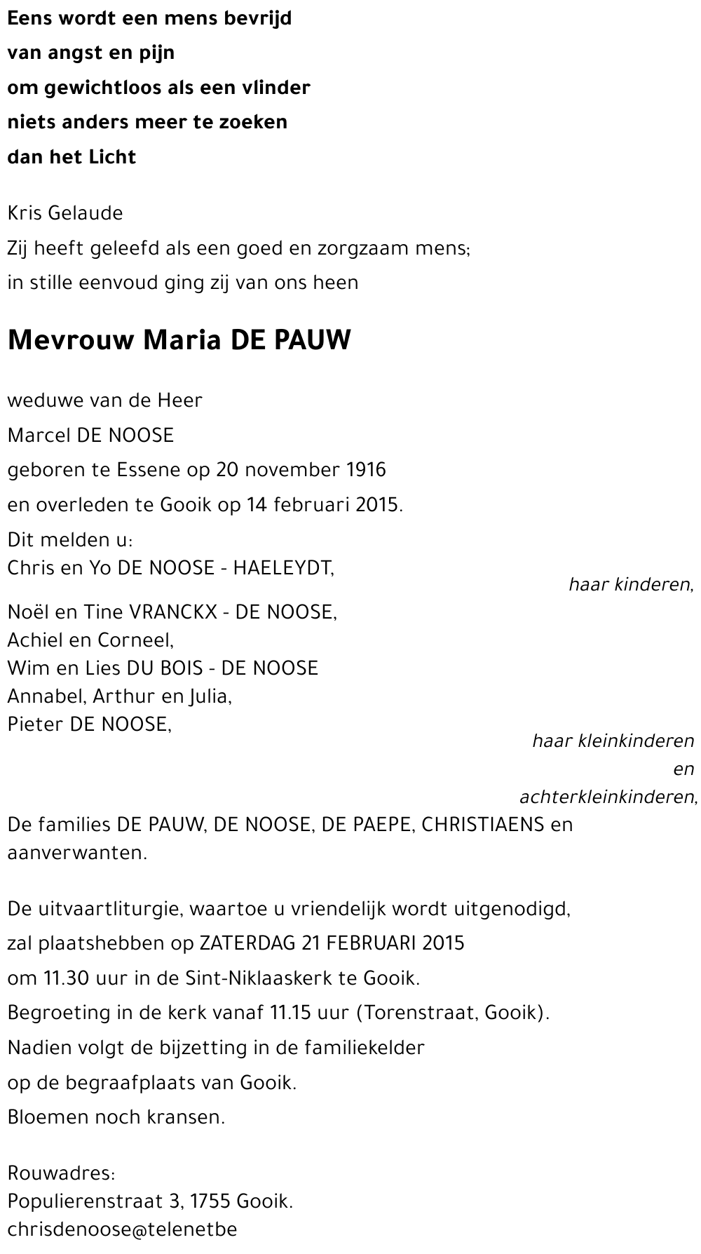 Maria DE PAUW